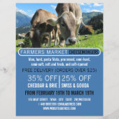 牛の放牧，チーズモ広告ンガー チラシ (正面)