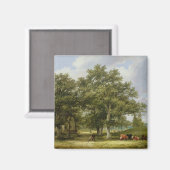 牛の放牧 マグネット (正面/裏面)