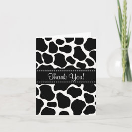 牛の斑点ありがとうご注意 サンキューカード