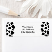 牛の斑点のパターン住所 シール |アニマルプリント (インサイチュ)