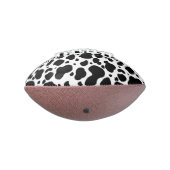 牛の斑点のパターン白黒アニマルプリント アメリカンフットボール (回転270)