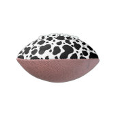 牛の斑点のパターン白黒アニマルプリント アメリカンフットボール (回転90)