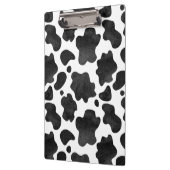 牛の斑点のパターン白黒アニマルプリント クリップボード (左)