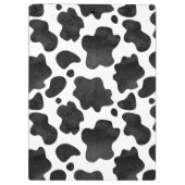 牛の斑点のパターン白黒アニマルプリント クリップボード (裏面)