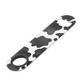 牛の斑点のパターン白黒アニマルプリント スピード栓抜き (正面アングル)