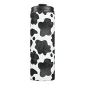 牛の斑点のパターン白黒アニマルプリント タンブラー (正面)