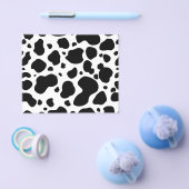 牛の斑点のパターン白黒アニマルプリント チラシ (シングル)