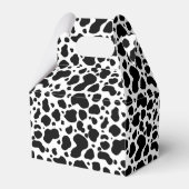 牛の斑点のパターン白黒アニマルプリント フェイバーボックス (正面サイド)