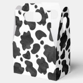牛の斑点のパターン白黒アニマルプリント フェイバーボックス (オープン)
