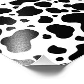 牛の斑点のパターン白黒アニマルプリント フォトプリント            (角)