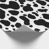 牛の斑点のパターン白黒アニマルプリント ラッピングペーパー (角)