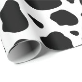 牛の斑点のパターン白黒アニマルプリント ラッピングペーパー (ロールコーナー)