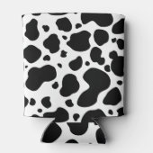 牛の斑点のパターン白黒アニマルプリント 缶クーラー (裏面)