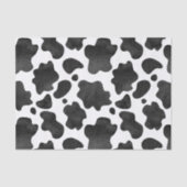 牛の斑点のパターン白黒アニマルプリント 薄葉紙 (正面)