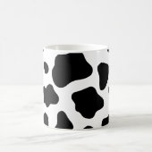 牛の斑点パターン牛アニマルプリント コーヒーマグカップ (中央)