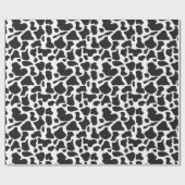 牛の斑点 黒と白の農場 ラッピングペーパー (フラット)