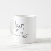 牛の日曜日の冷リラックスえ コーヒーマグカップ (正面左)