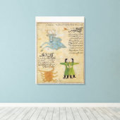 牛の星座 キャンバスプリント (インサイチュ (ウッドフロア))