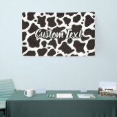 牛の模様のバナー 横断幕 (トレードショー)