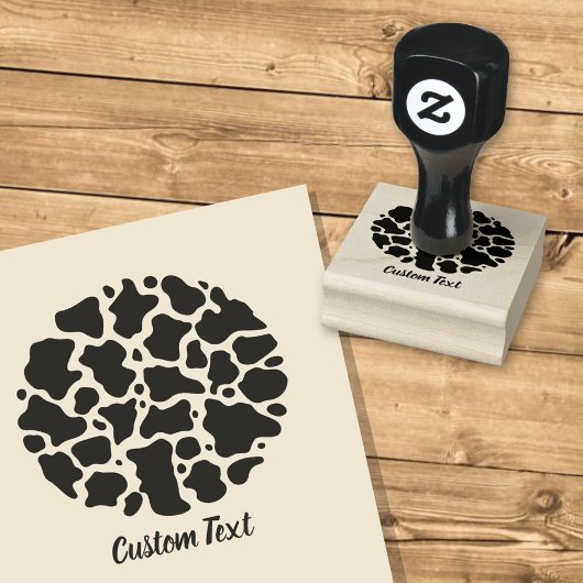 牛の模様ゴム印 ラバースタンプ