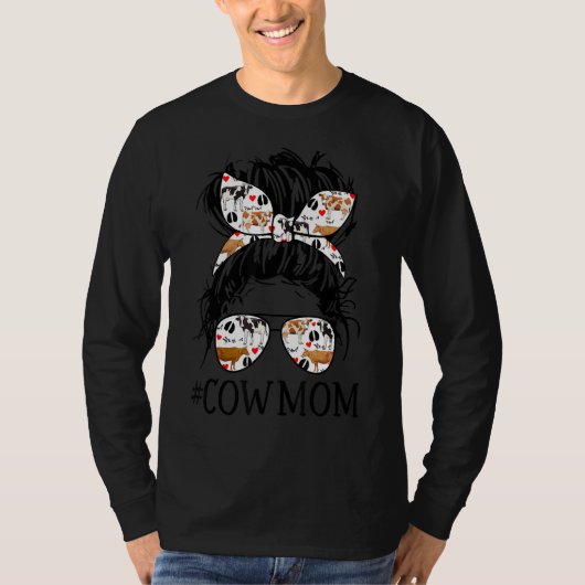 牛の母の乱雑なパン Tシャツ (正面)