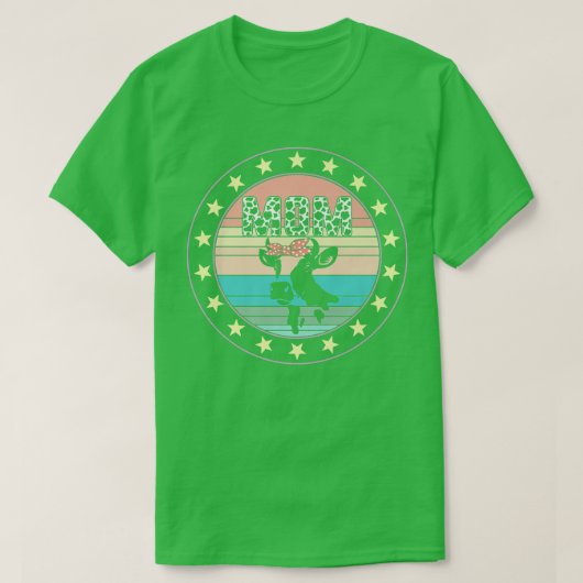 牛の母の日の牛の恋人の妻ファーム動物ファ Tシャツ (デザイン正面)