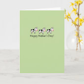 牛の母の日カード カード (黄色い花)