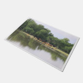 牛の毛状 ドアマット (アングル)