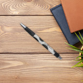 牛の毛皮のようなプリントのモノグラム ボールペン