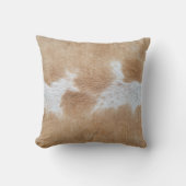 牛の毛 クッション (正面)