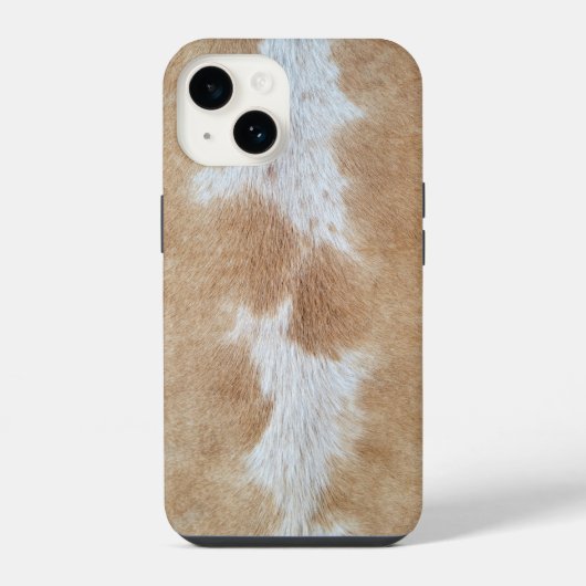 牛の毛 iPhoneケース (裏面)