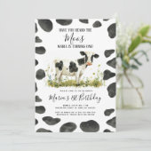 牛の水の色の誕生日パーティーを聞いた 招待状 (スタンド正面)