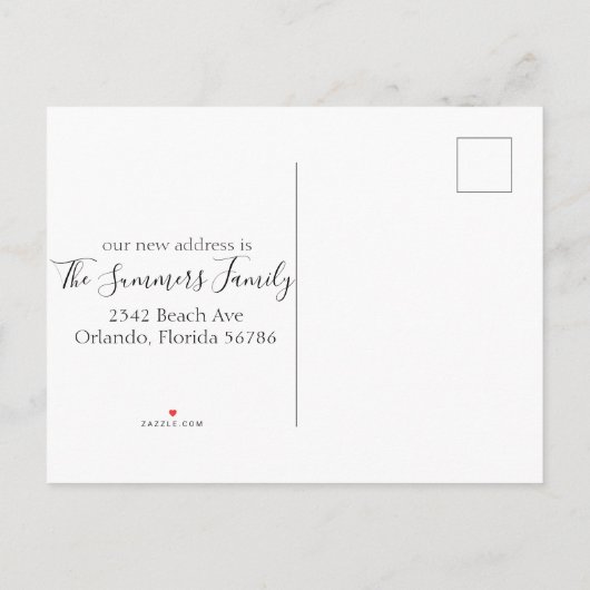 牛の水の色を動かすアナウンス 案内ポストカード (裏面)