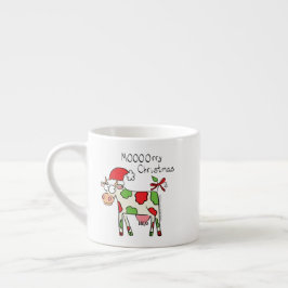 牛の漫画おもしろいクリスマスホリデー エスプレッソカップ