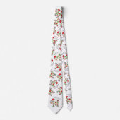 牛の漫画おもしろいクリスマスホリデー ネクタイ (正面)