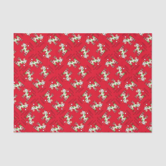 牛の漫画おもしろいクリスマスホリデー 薄葉紙 (正面)