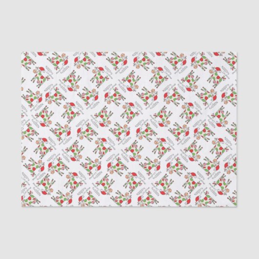 牛の漫画おもしろいクリスマスホリデー 薄葉紙 (正面)