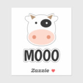 牛の漫画のビニールのシール シール (シート)