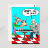 牛の無いコおもしろいーヒーTマグカップ&ギフト ポストカード (正面/裏面)