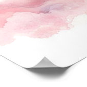 牛の熱気球の少女 ポスター (角)