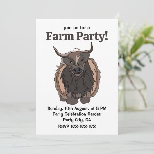 牛の牛 招待状 (スタンド正面)