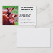 牛の牧場かビーフの関連の名刺 名刺 (正面/裏面)