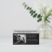 牛の牧場または牛肉関連の名刺 名刺 (スタンド正面)