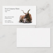 牛の牧場農家名刺 名刺 (正面/裏面)