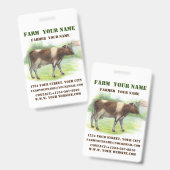 牛の牧場 バッジ (正面＆裏面)