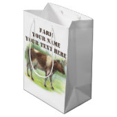 牛の牧場 ミディアムペーパーバッグ (裏面アングル)