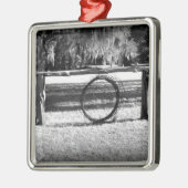 牛の牧場 メタルオーナメント (左)