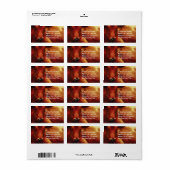 牛の牧場、肉屋または牛の飼料 ラベル (フルシート)