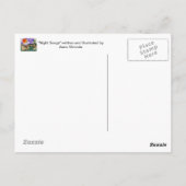 牛の牧草地の夜歌 ポストカード (裏面)