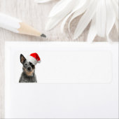 牛の犬のクリスマス差出人住所ラベル ラベル (インサイチュ)